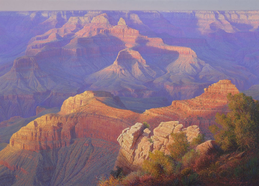 Curt Walters (American, b. 1950) October Sunset at Mather Point, 1981 (1 of 3)