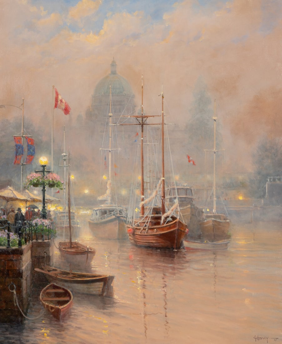 G. Harvey (American, 1933?-2017) Harbor Fog, Victoria, B.C. (1 of 3)