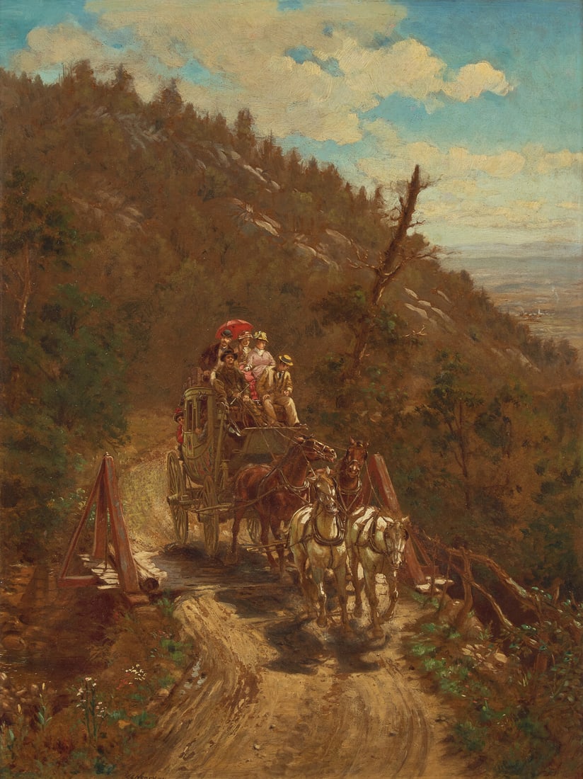 Edward Lamson Henry (American, 1841-1919) The Mountain Stage, 1881 (1 of 3)