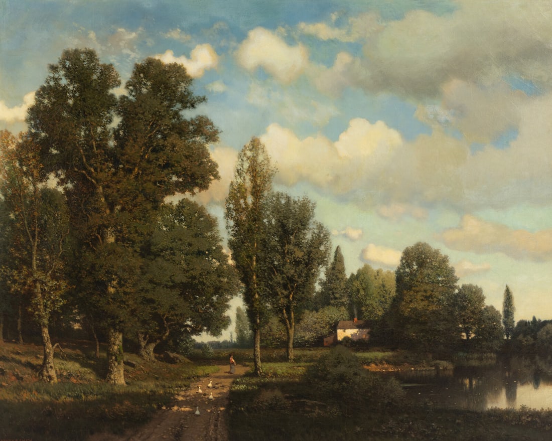 Henry Pember Smith (American, 1854-1907) A New England Home (1 of 4)