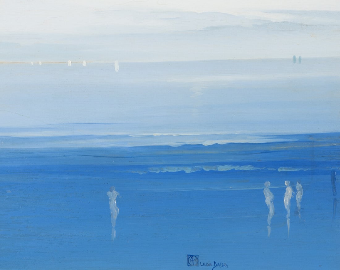Leon Dabo (American, 1864-1960) Blue Seashore (1 of 3)