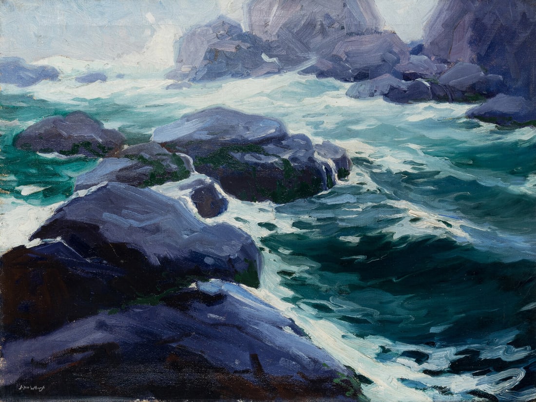 John Whorf (American, 1903-1959) Rocky Coast (1 of 5)