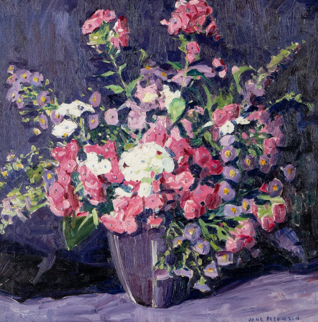 Jane Peterson (American, 1876-1965) The Purple Bouquet (1 of 3)