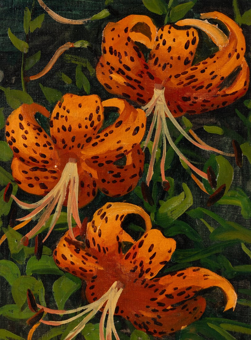 Jane Peterson (American, 1876-1965) Tiger Lillies (1 of 3)