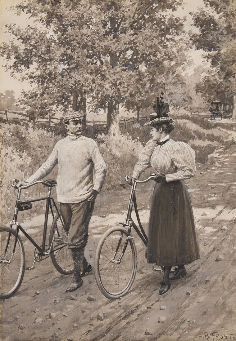 Arthur Burdett Frost (American, 1851-1928) An Outing: Arthur Burdett Frost (American, 1851-1928) An Outing watercolor and gouache on board signed A. B. FROST. (lower right) 25 3/4 x 18 in. Provenance Midwestern Galleries, Inc., Cincinnati, Ohio. Christie