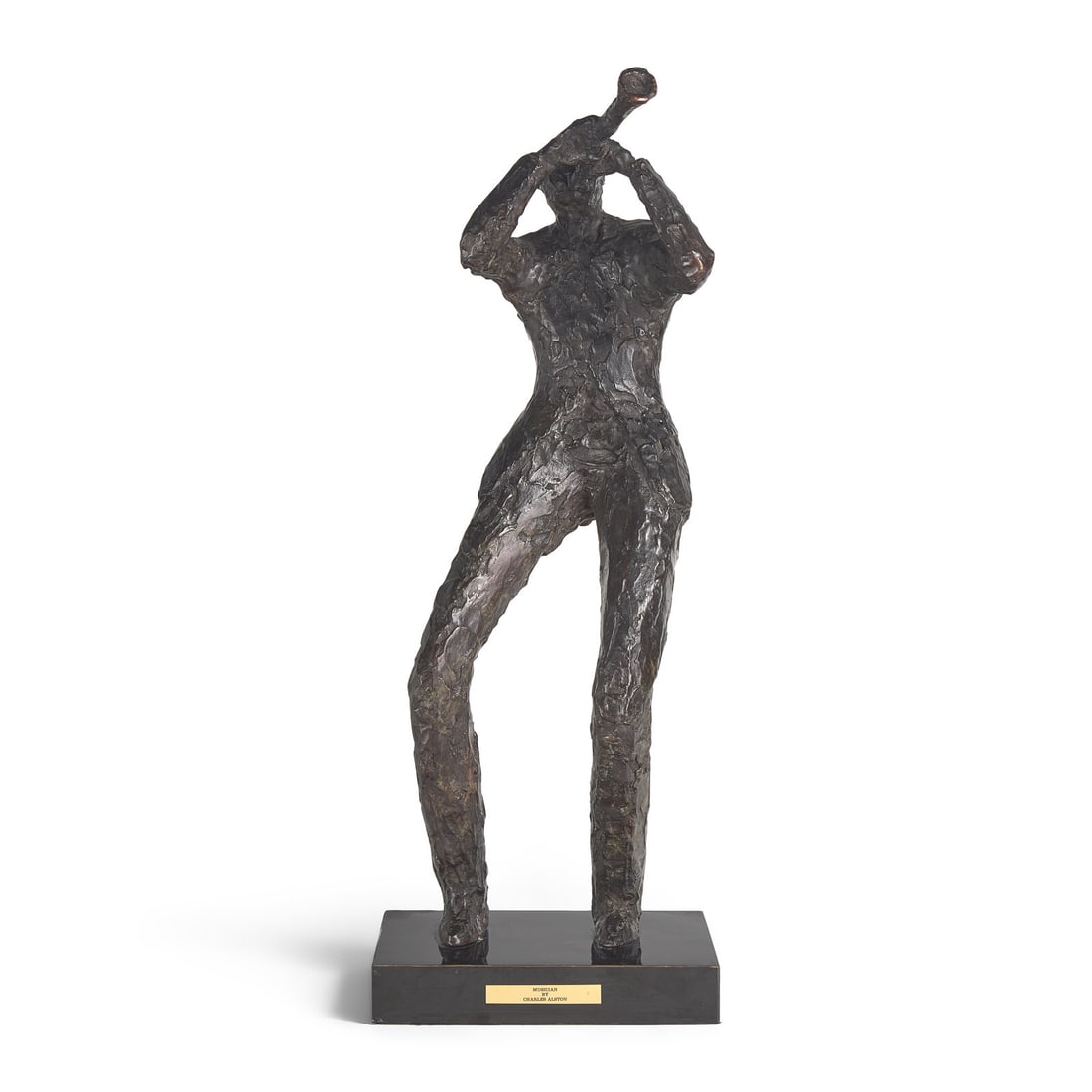 Charles Henry Alston (American, 1907-1977) Musician (Clarinet Player): Charles Henry Alston (American, 1907-1977) Musician (Clarinet Player) bronze with dark brown patina inscribed with initials CA and numbered 8/9 (base of proper right foot) height (with base): 25 in. P