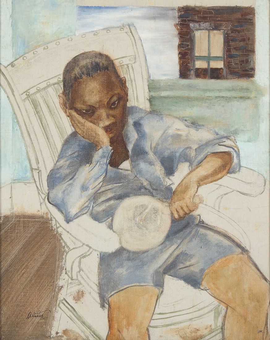 Charles Henry Alston (American, 1907-1977) Untitled (Portrait of a Boy), c. 1940-50 (1 of 3)