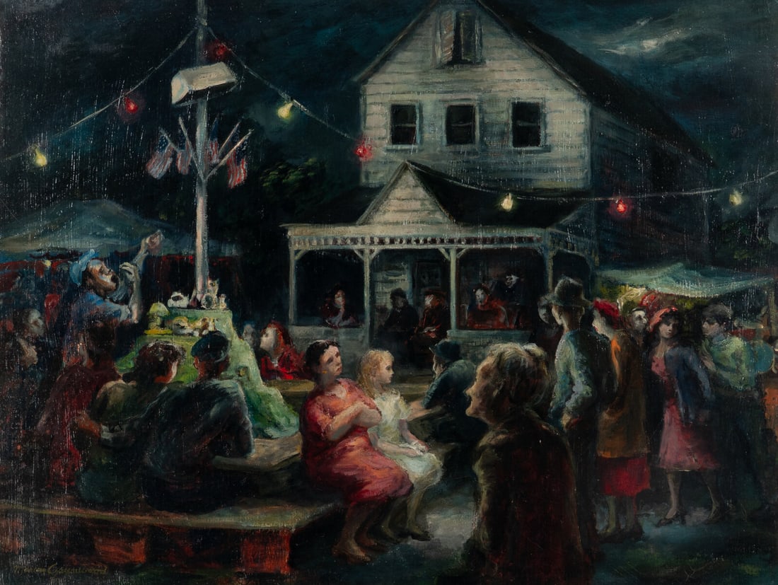 Marion Greenwood (American, 1909-1970) Carnival at Kripplebush, New York, c. 1943 (1 of 6)