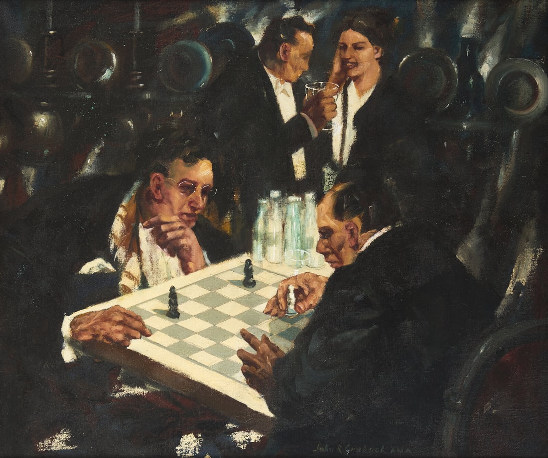John Grabach (American, 1886-1981) Chess (1 of 3)