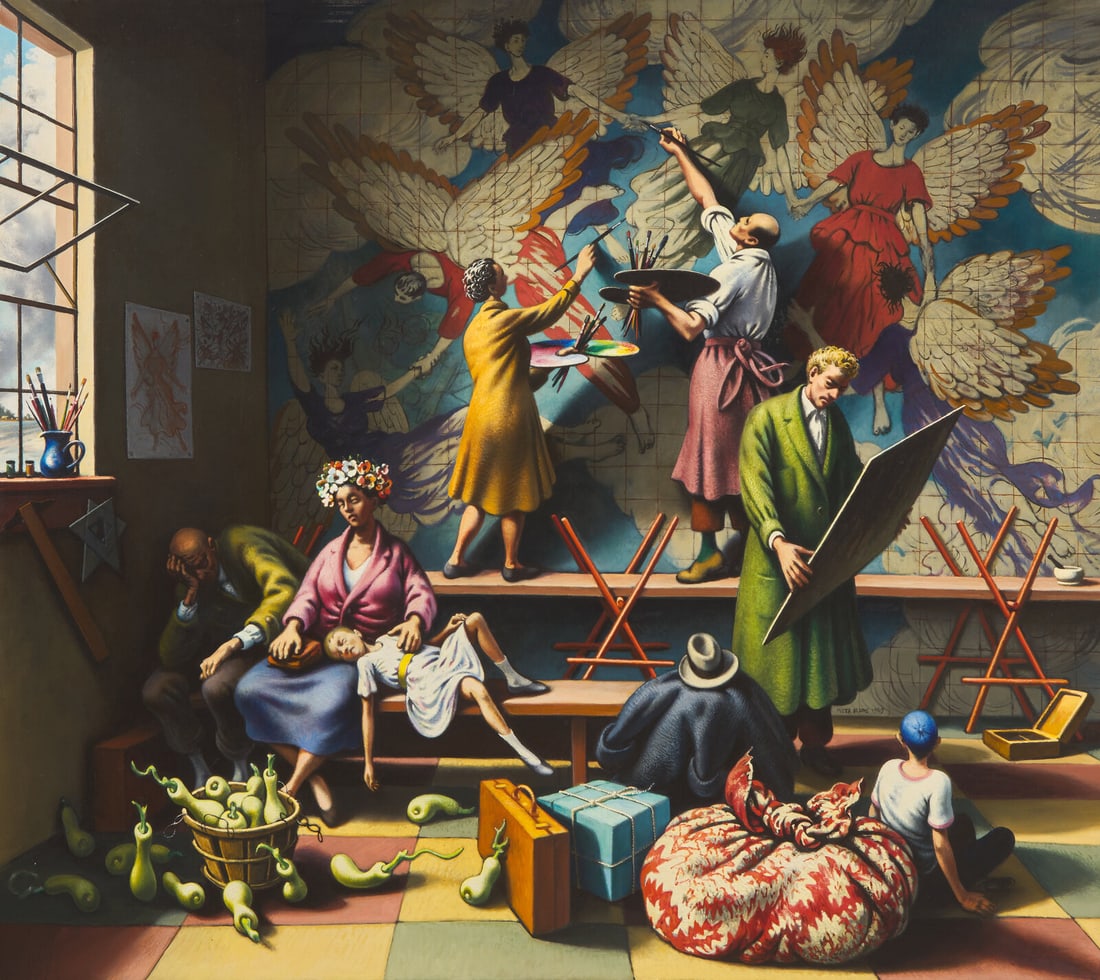Peter Blume (American, 1906-1992) Recollection of the Flood, 1967-69 (1 of 3)