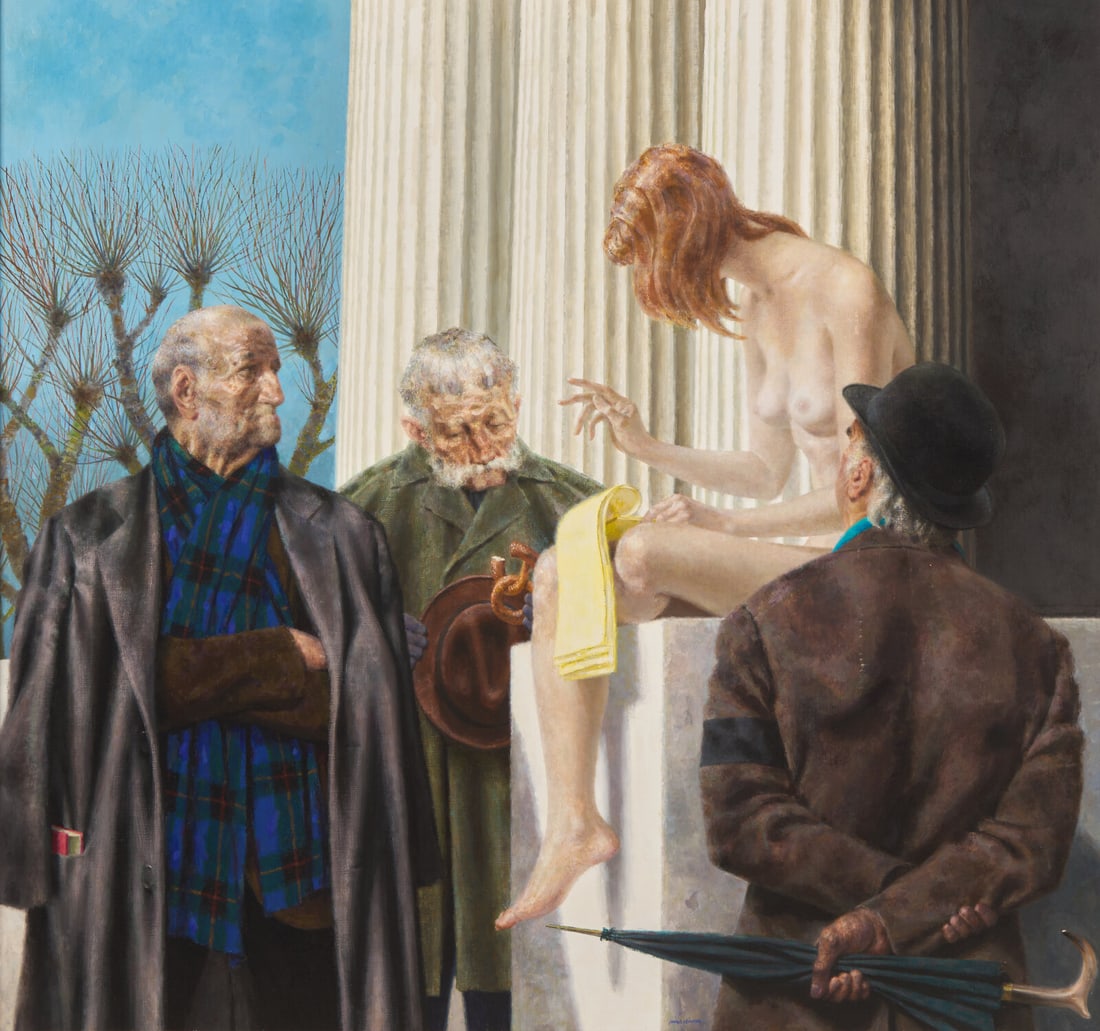 Joseph Hirsch (American, 1910-1981) Allegory, 1977-78 (1 of 3)