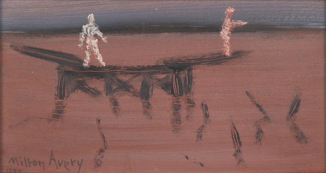Milton Avery (American, 1885-1965) Diving Platforms, 1955 (1 of 3)