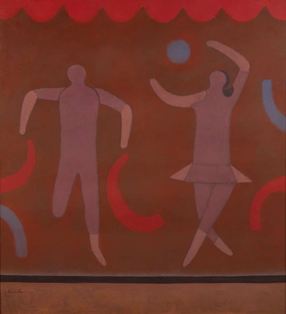 Doris Lee (American, 1905-1983) Ribbon Dance, c. 1960: Doris Lee (American, 1905-1983) Ribbon Dance, c. 1960 oil on canvas signed Doris Lee (lower left) 49 1/2 x 45 1/2 in. Provenance The Artist. Estate of the Artist. Private Collection, New York. Exhibit