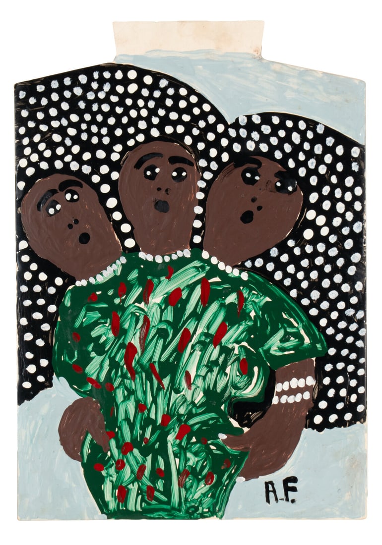 Amos Ferguson (Bahamian, 1920-2009) Untitled, c. 1960s (1 of 3)