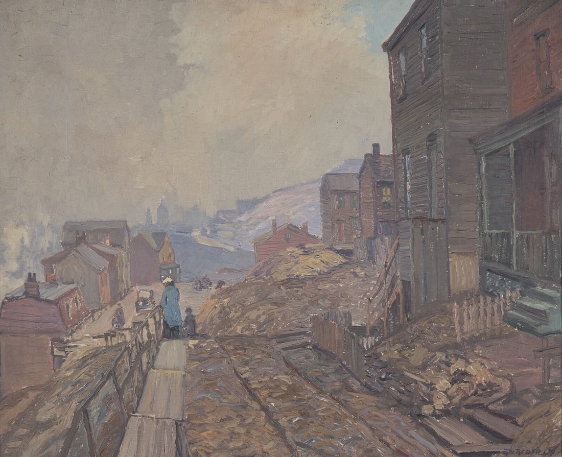 Edward Willis Redfield (American, 1869-1965) Overlooking Soho, Pittsburgh, 1918 (1 of 4)