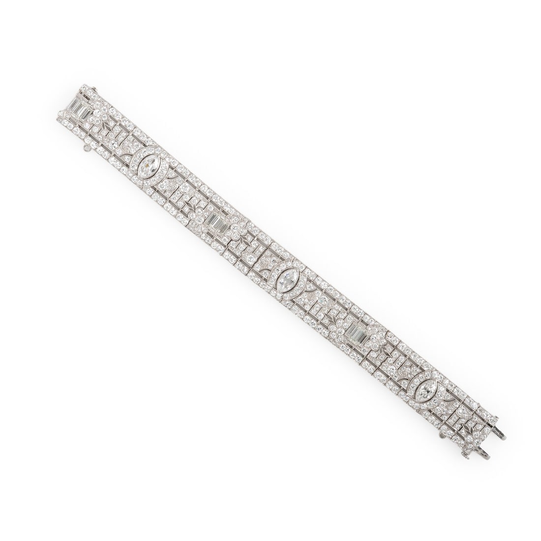 Oscar Heyman, Art Deco, Diamond and Platinum Bracelet (1 of 4)
