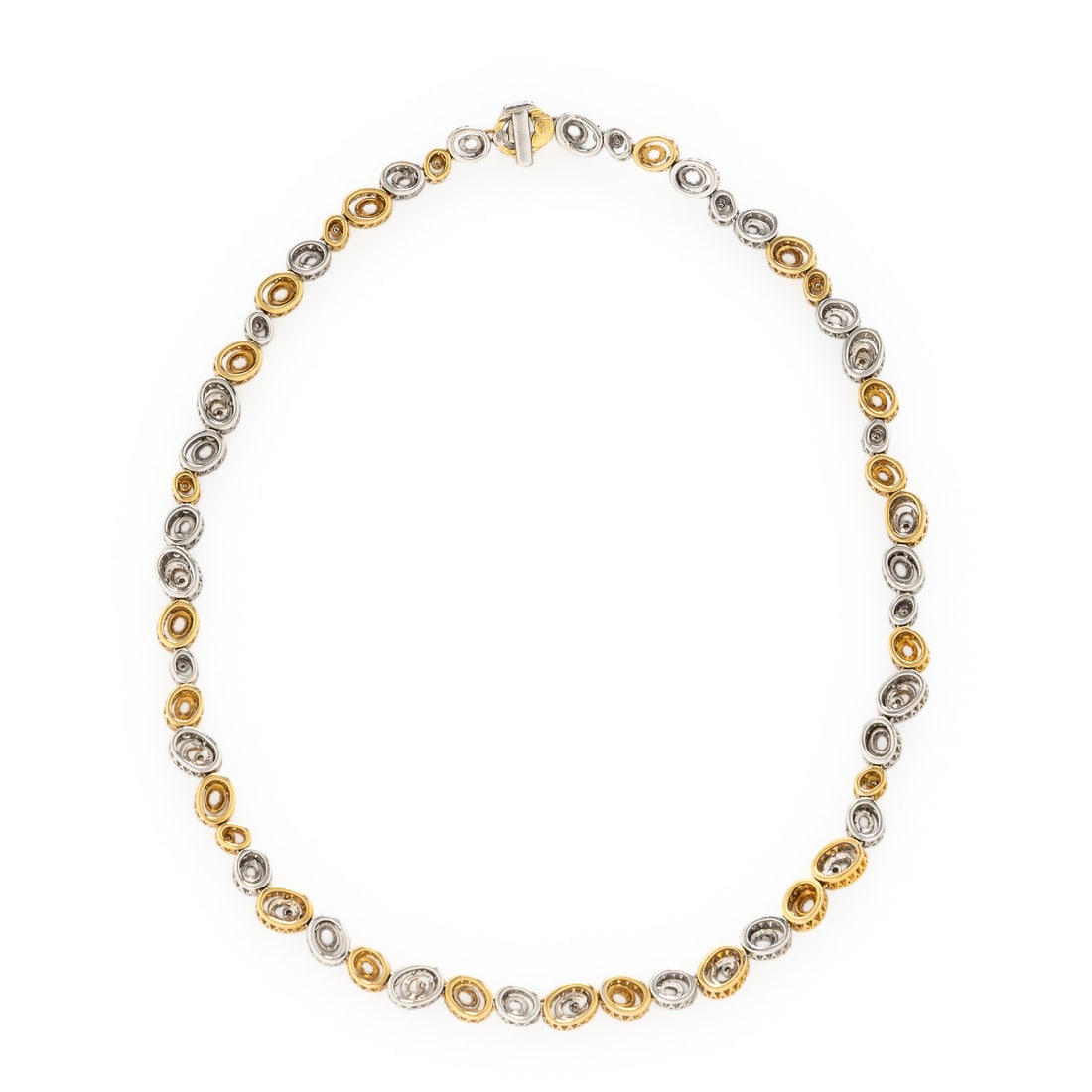 Ponte Vecchio Gioielli, Diamond and Bicolor Gold 'Saturno' Necklace (1 of 2)