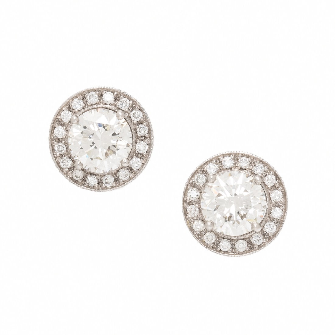 Diamond Stud Earrings with Diamond Jackets (1 of 5)