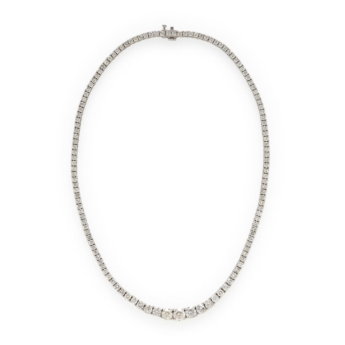 Diamond and White Gold Rivière Necklace (1 of 2)