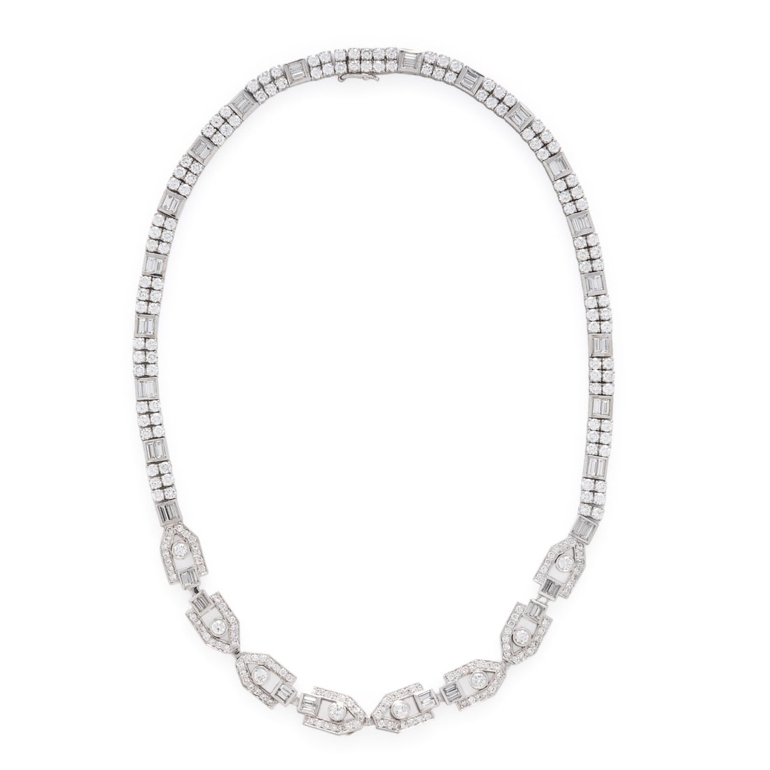 Diamond and White Gold Necklace (1 of 2)