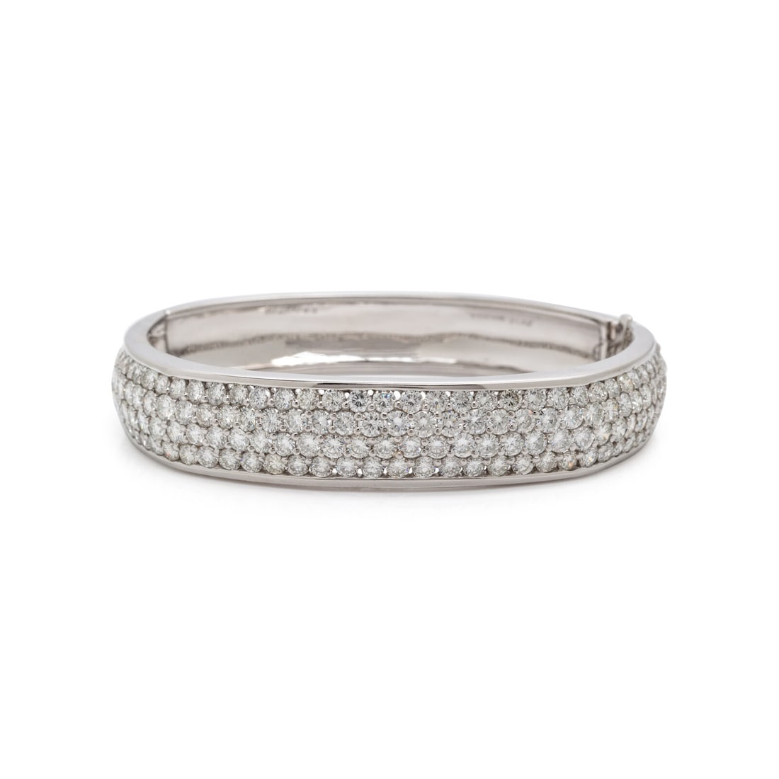 Jose Hess, Diamond and Platinum Bangle Bracelet (1 of 2)