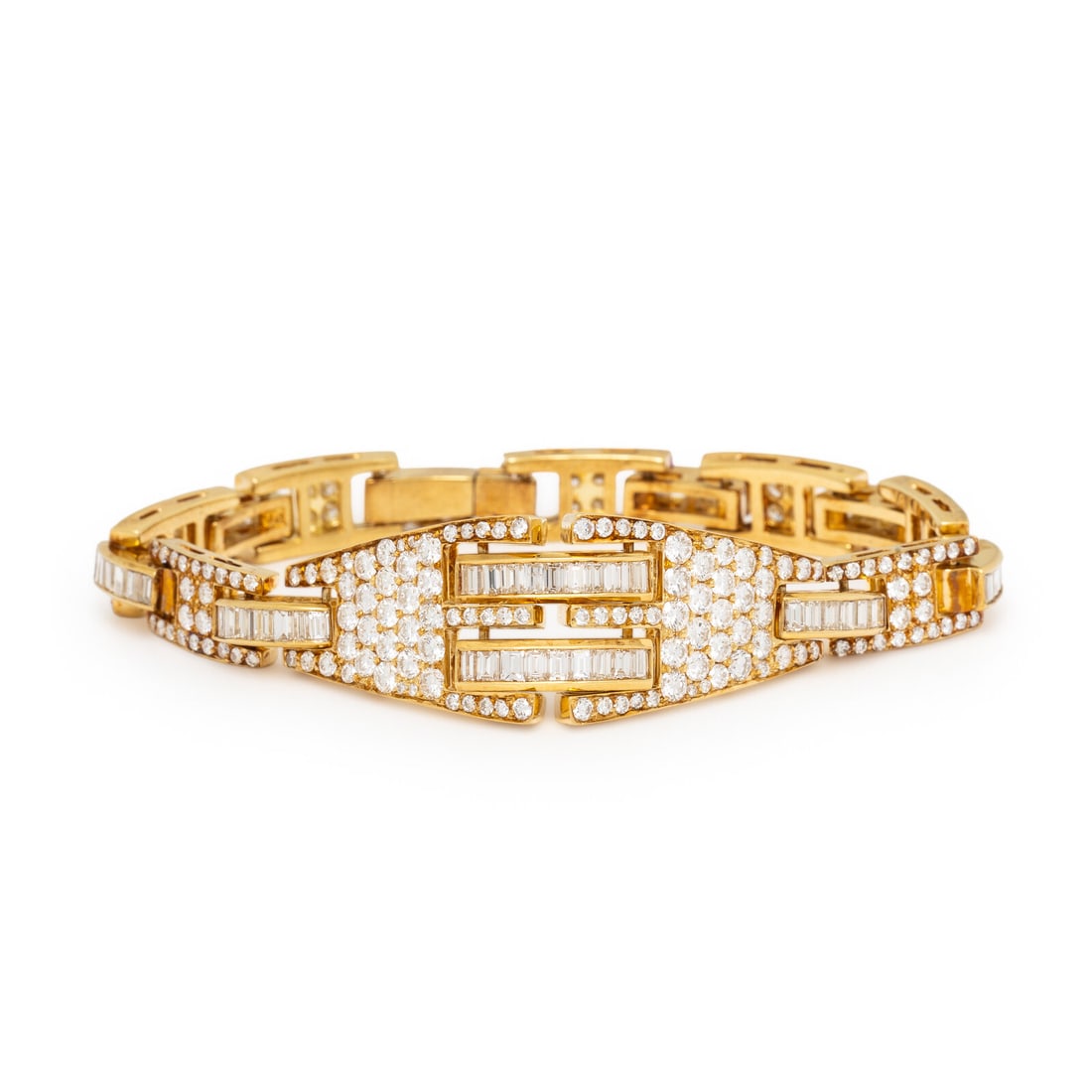 Diamond and Yellow Gold Bracelet (1 of 3)