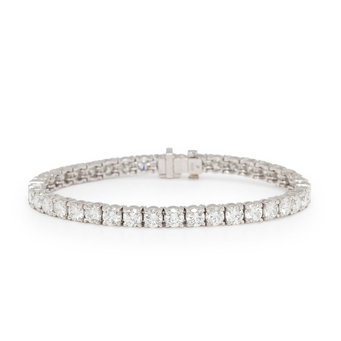 Diamond and Platinum Line Bracelet (1 of 3)