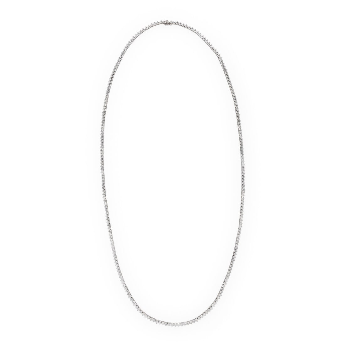 Diamond and White Gold Line Necklace (1 of 3)