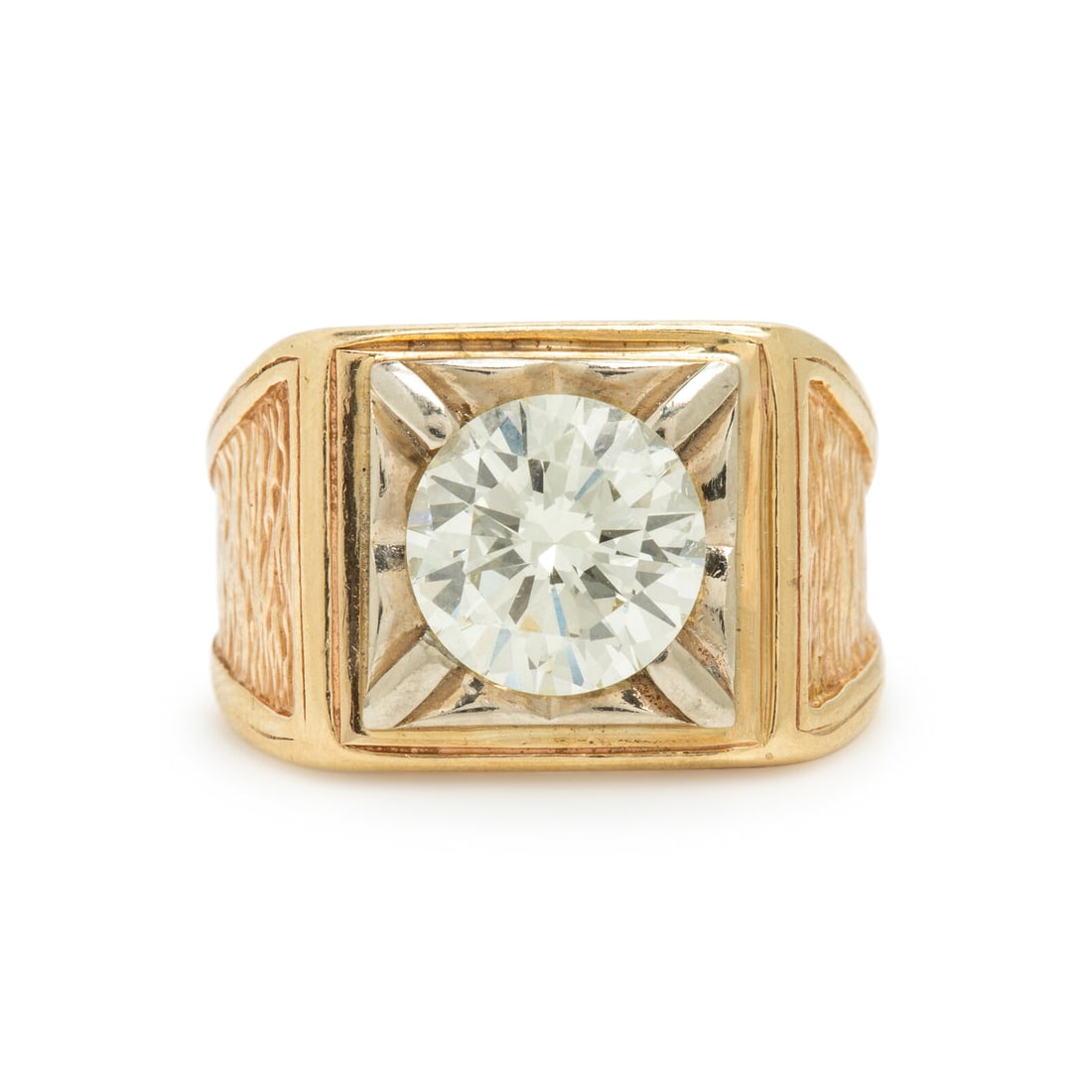 Diamond and Yellow Gold Ring (1 of 4)