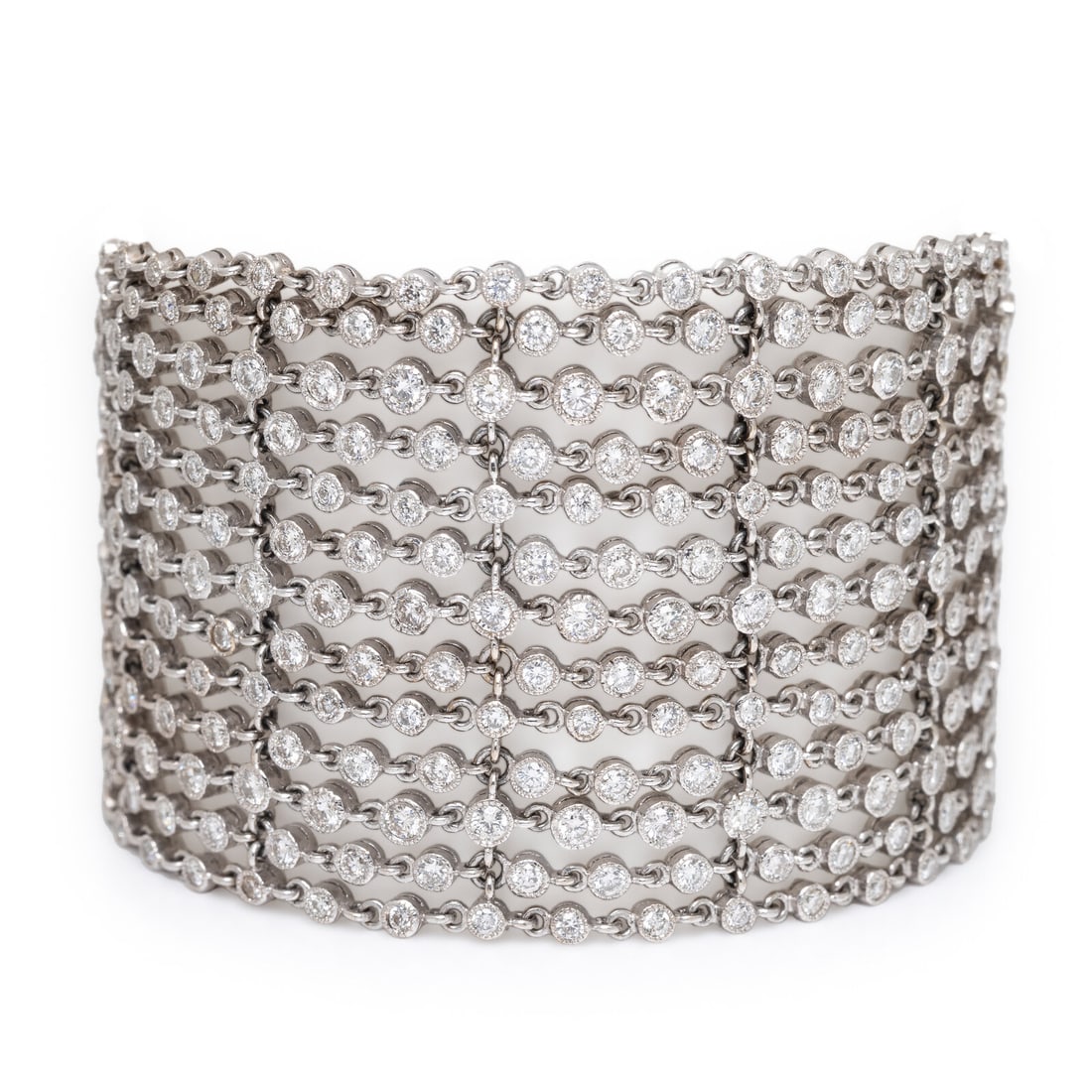 Diamond and White Gold Bracelet (1 of 3)