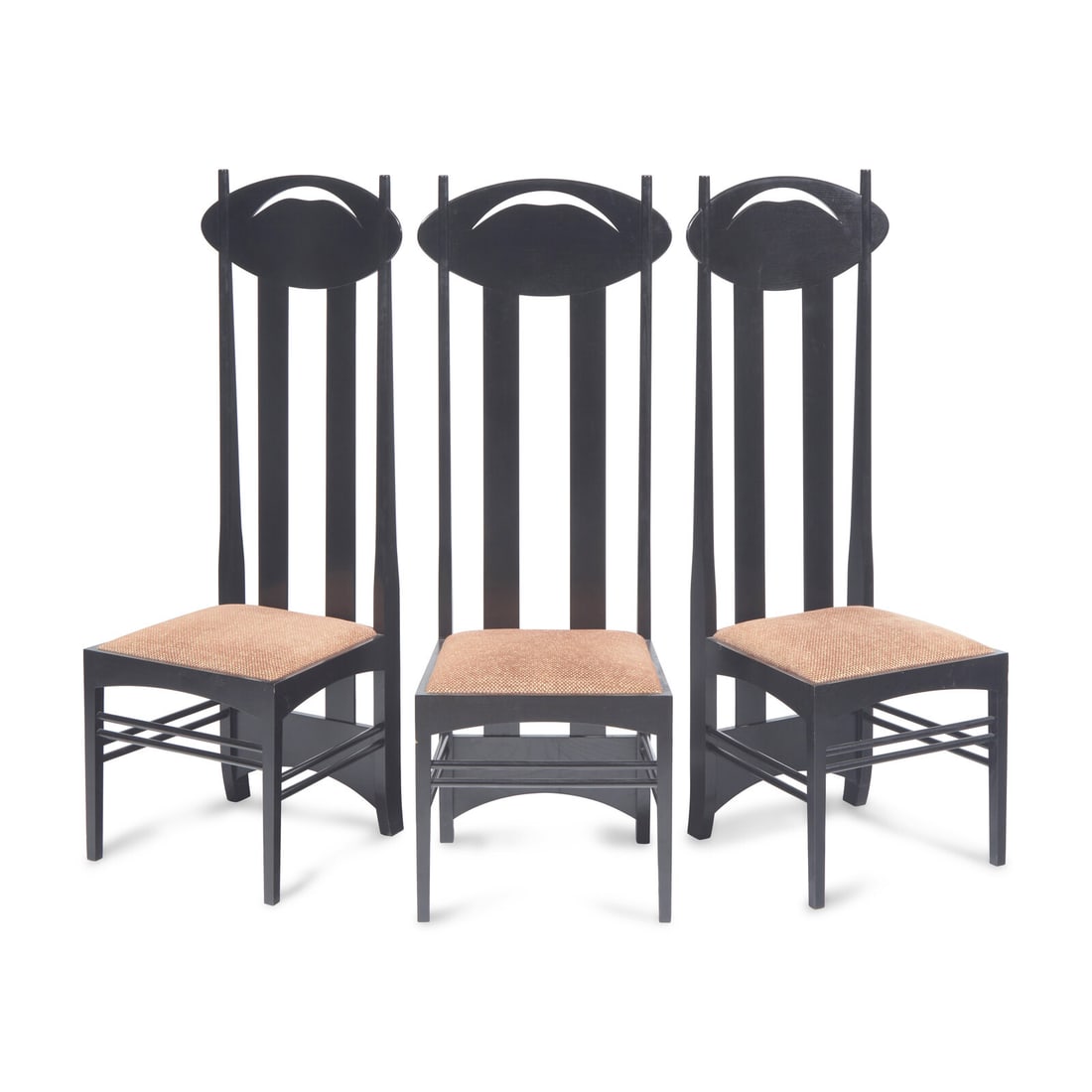 Charles Rennie Mackintosh (Scottish, 1868–1928) Set of 14 Argyle Chairs Cassina (1 of 4)