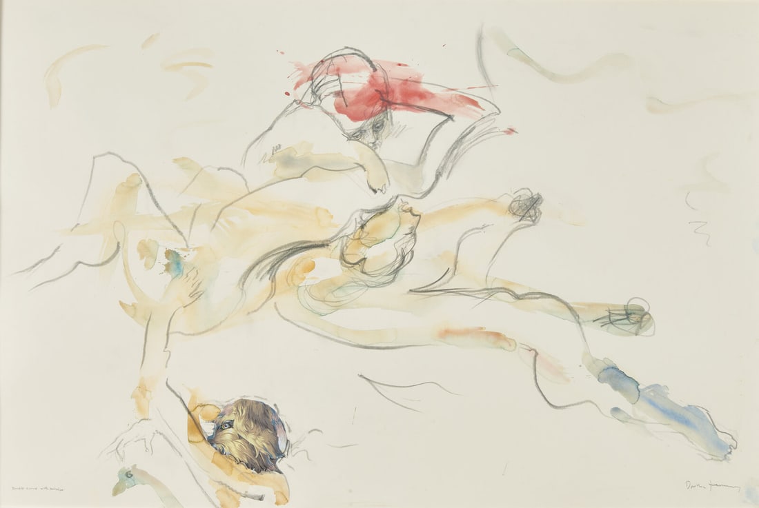 Dorothea Tanning (American, 1910-2012) Double Curve with Scholar, 1986 (1 of 3)