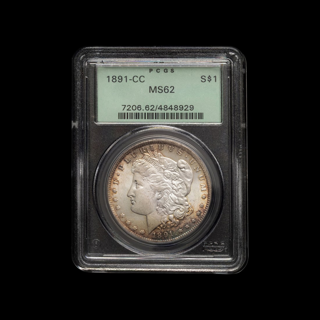 An 1891-CC Morgan $1 Coin (PCGS MS62) (1 of 2)