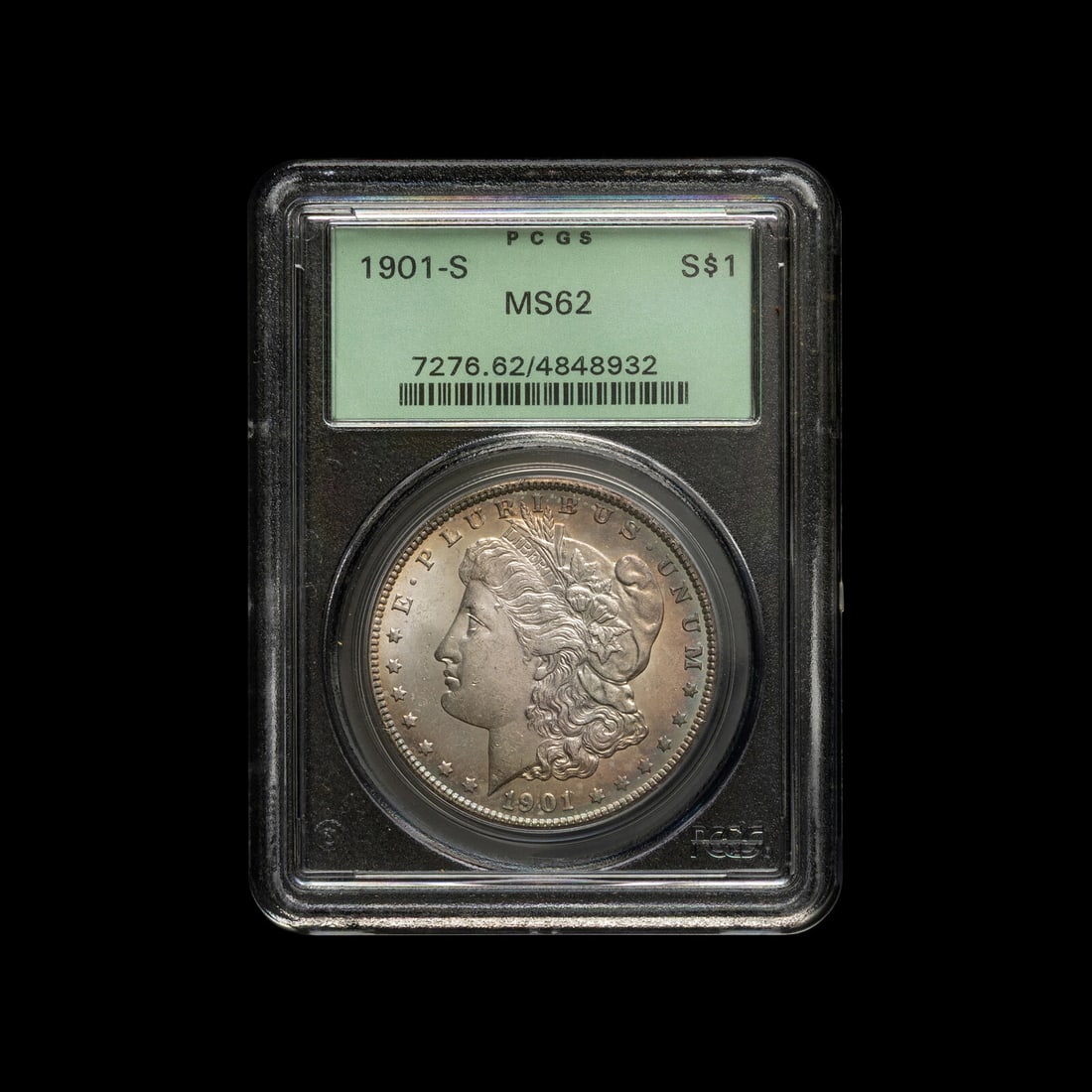 A 1901-S Morgan $1 Coin (PCGS MS62) (1 of 2)