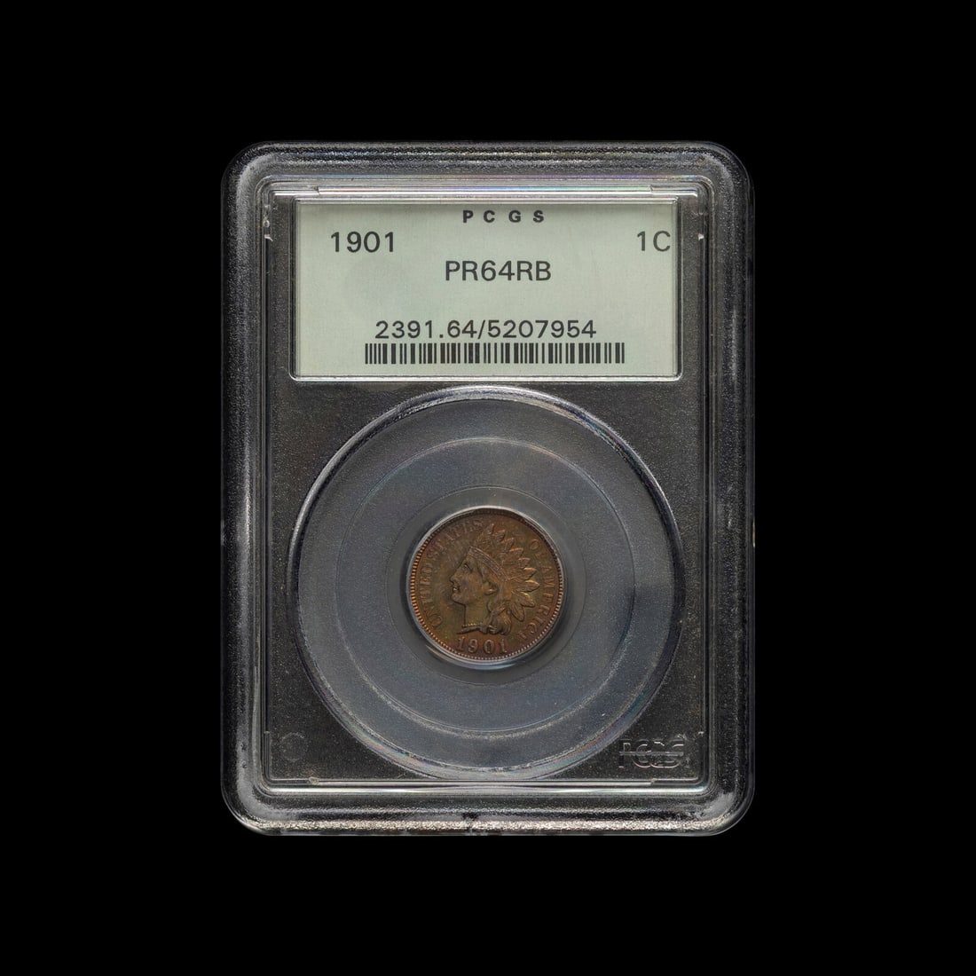 A 1901 Indian Head 1c Proof (PCGS PR64 RB) (1 of 2)