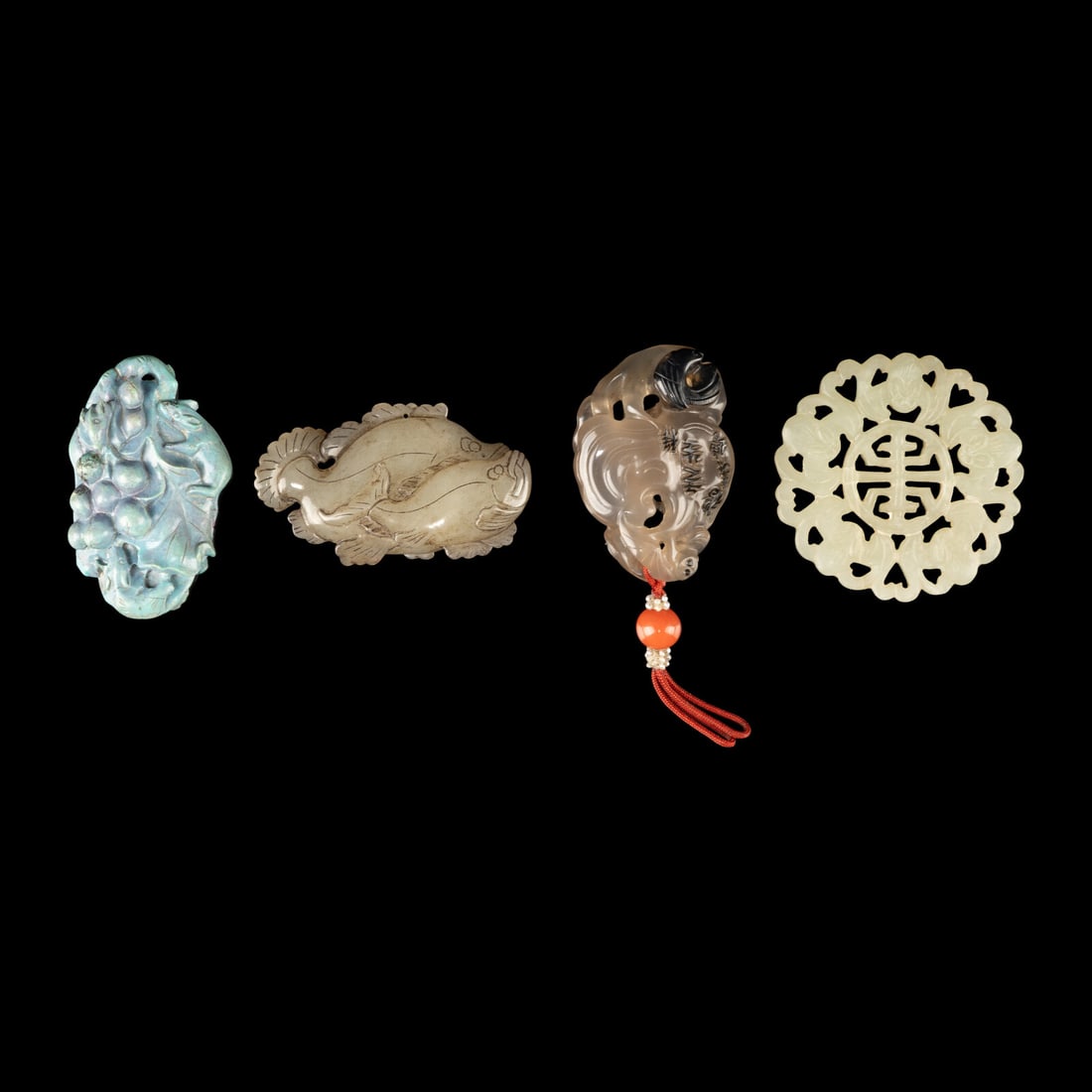 Four Chinese Precious Stone Carvings, 20th Century (1 of 3)