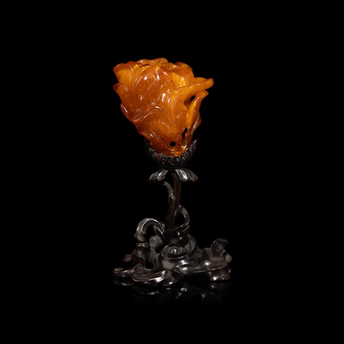 A Small Chinese Beeswax Flower Vase, 19th-20th Century (1 of 3)