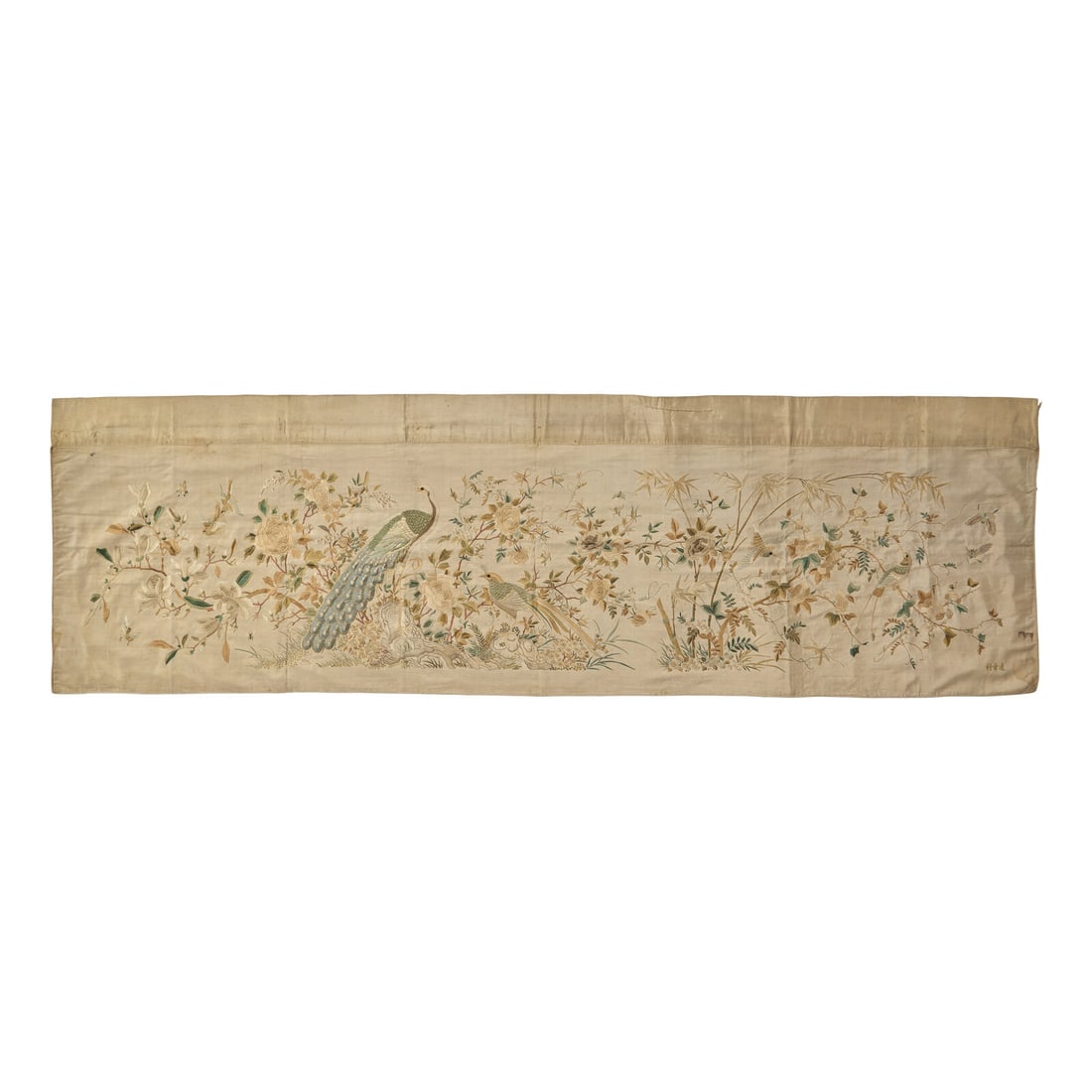 A Cantonese Embroidered Silk 'Birds' Panel, 20th Century (1 of 4)