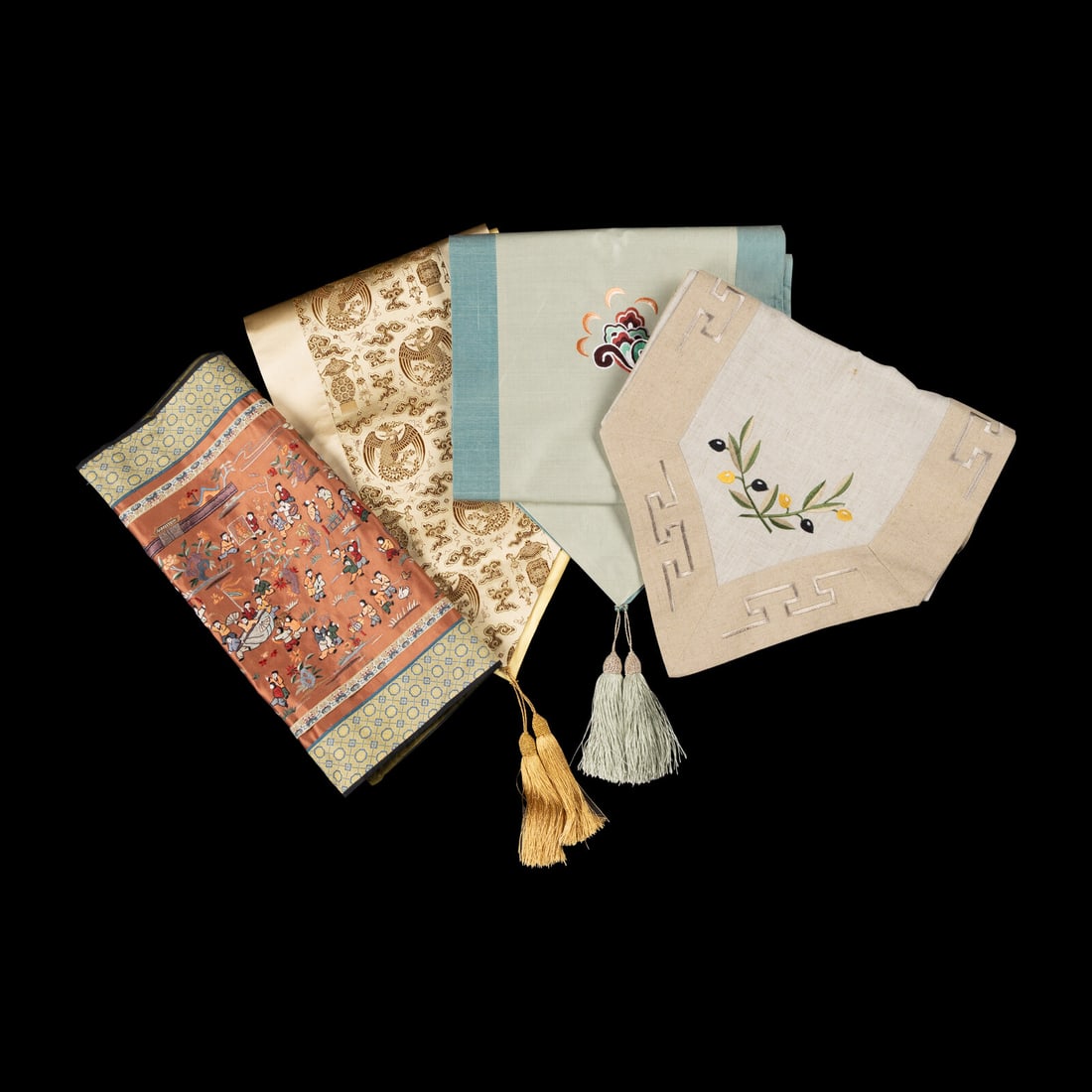 A Group of Chinese Textiles, 20th Century (1 of 4)