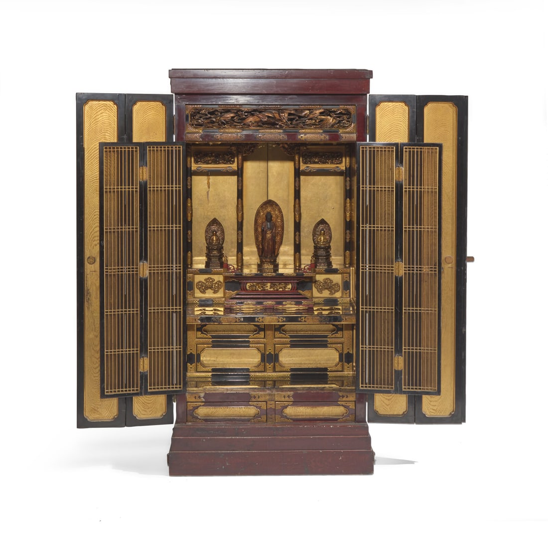 An Impressive Japanese Household Shrine, Meiji Period, Dated 1880 (1 of 4)