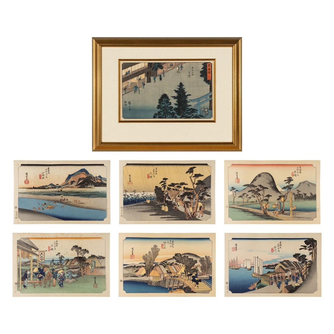 The Fifty-Three Stations of the Tōkaidō, Late 19th-Mid 20th Century (1 of 8)