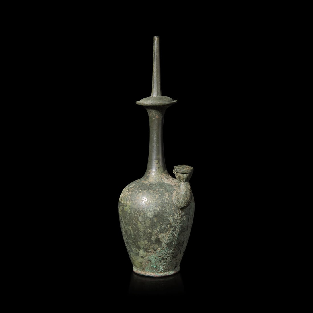 A Korean Bronze Kundika, Jeongbyeong, Goryeo Dynasty (918–1392) (1 of 3)