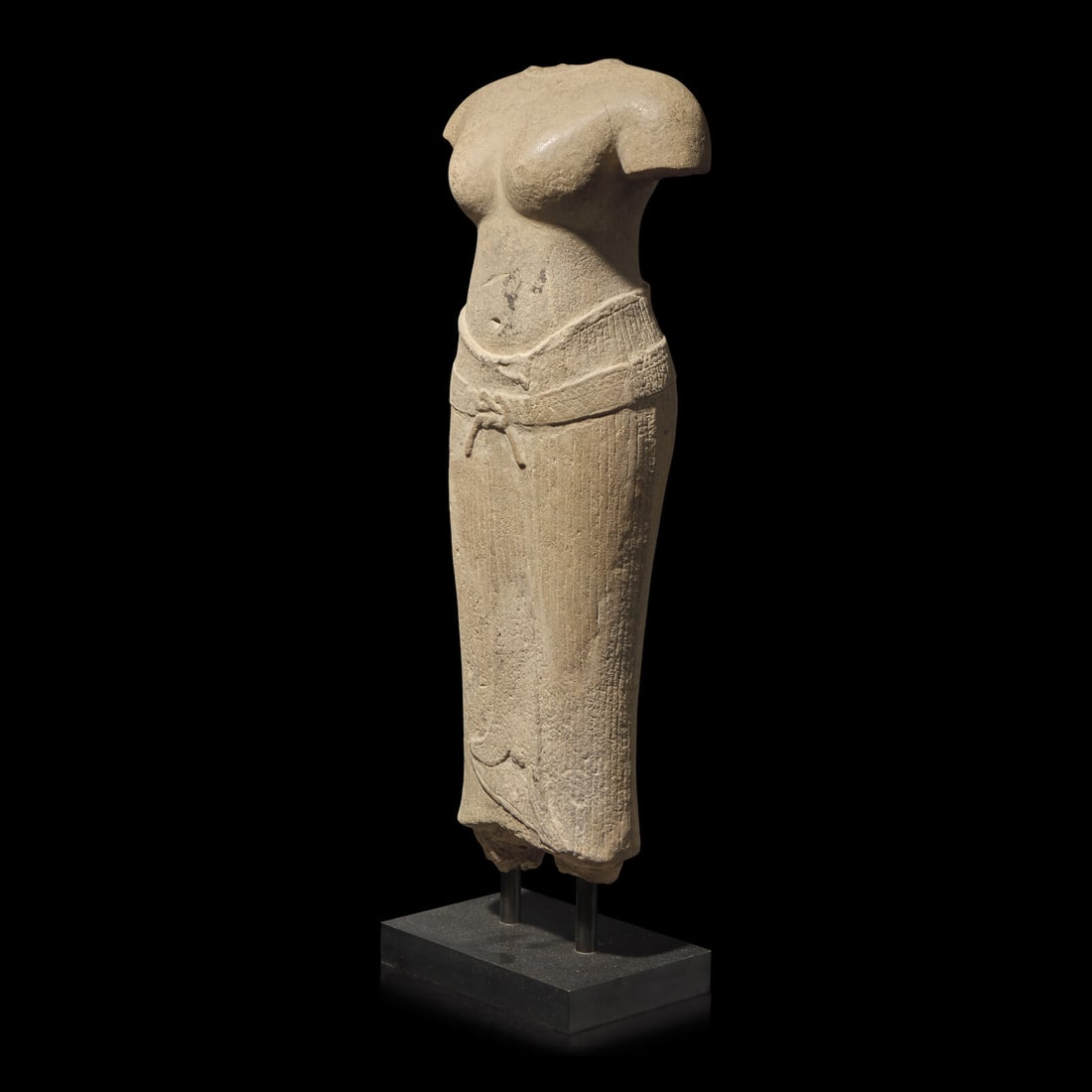 A Khmer Stone Torso of Uma, Baphuon Period (1 of 4)