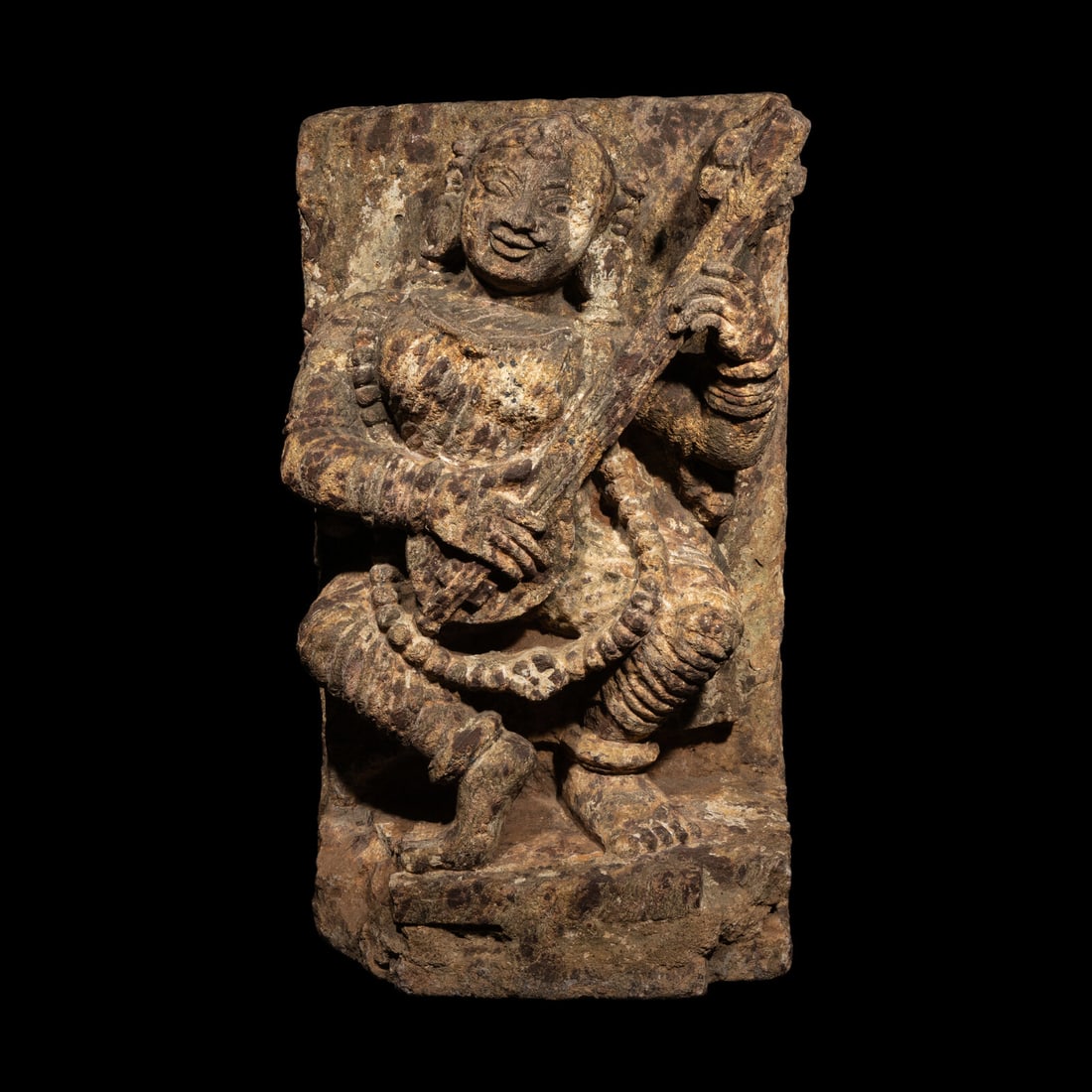 An Indian Stone Figure of a Celestial Female, Orissa, 13th Century (1 of 3)