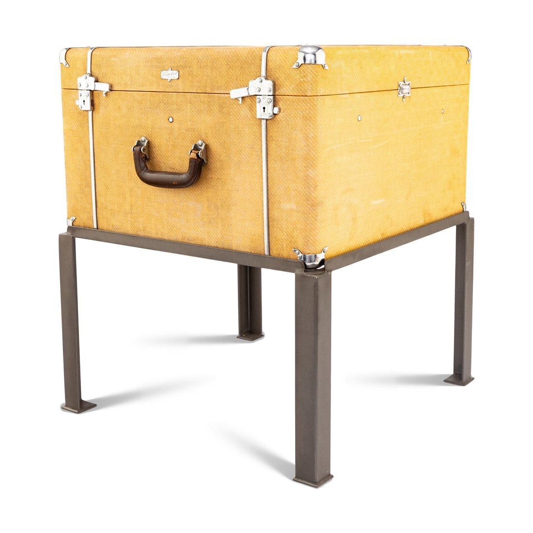 A Wheary Streamgard Travel Case Adapted as a Side Table (1 of 3)
