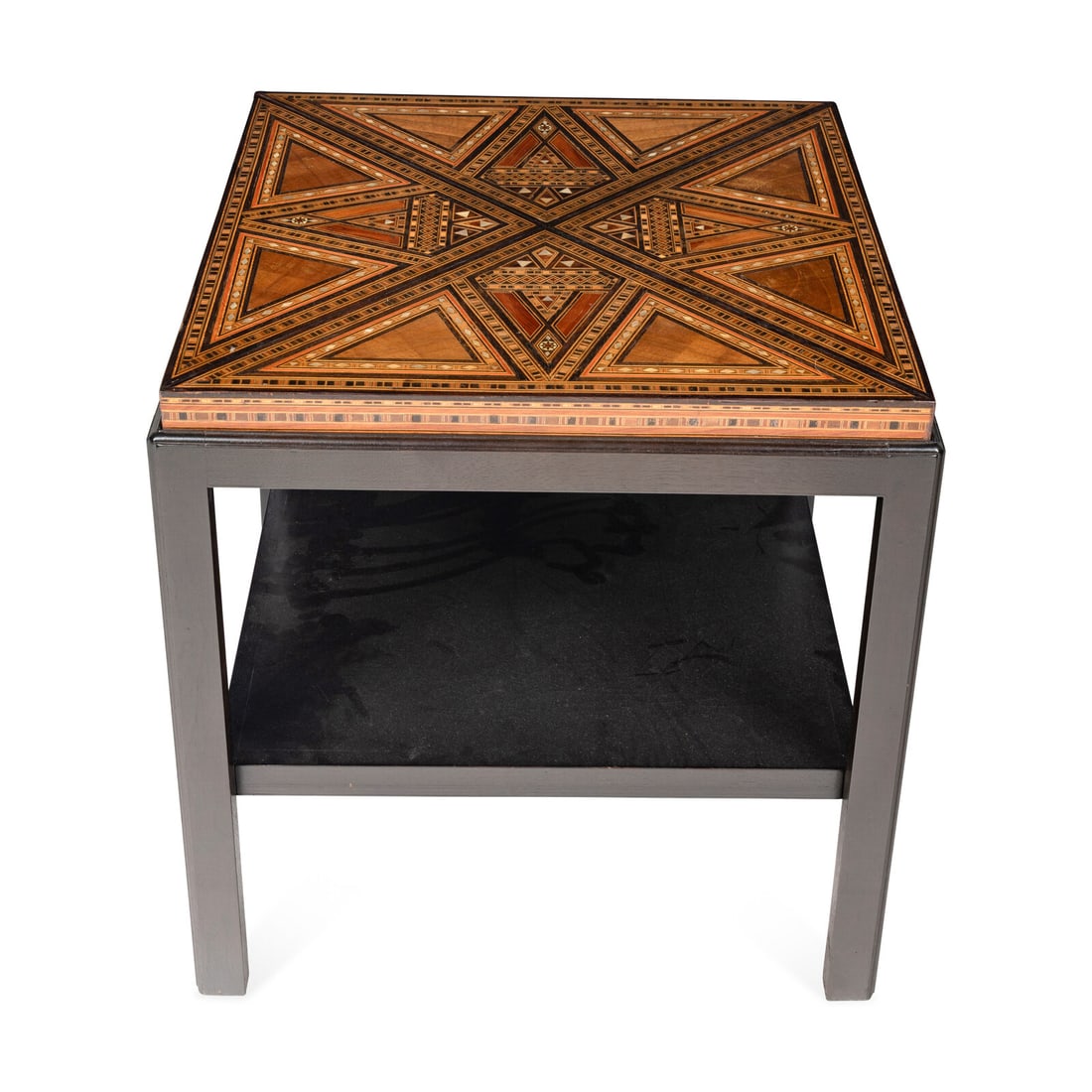 A Levantine Marquetry Table Top on a Later Stand (1 of 4)
