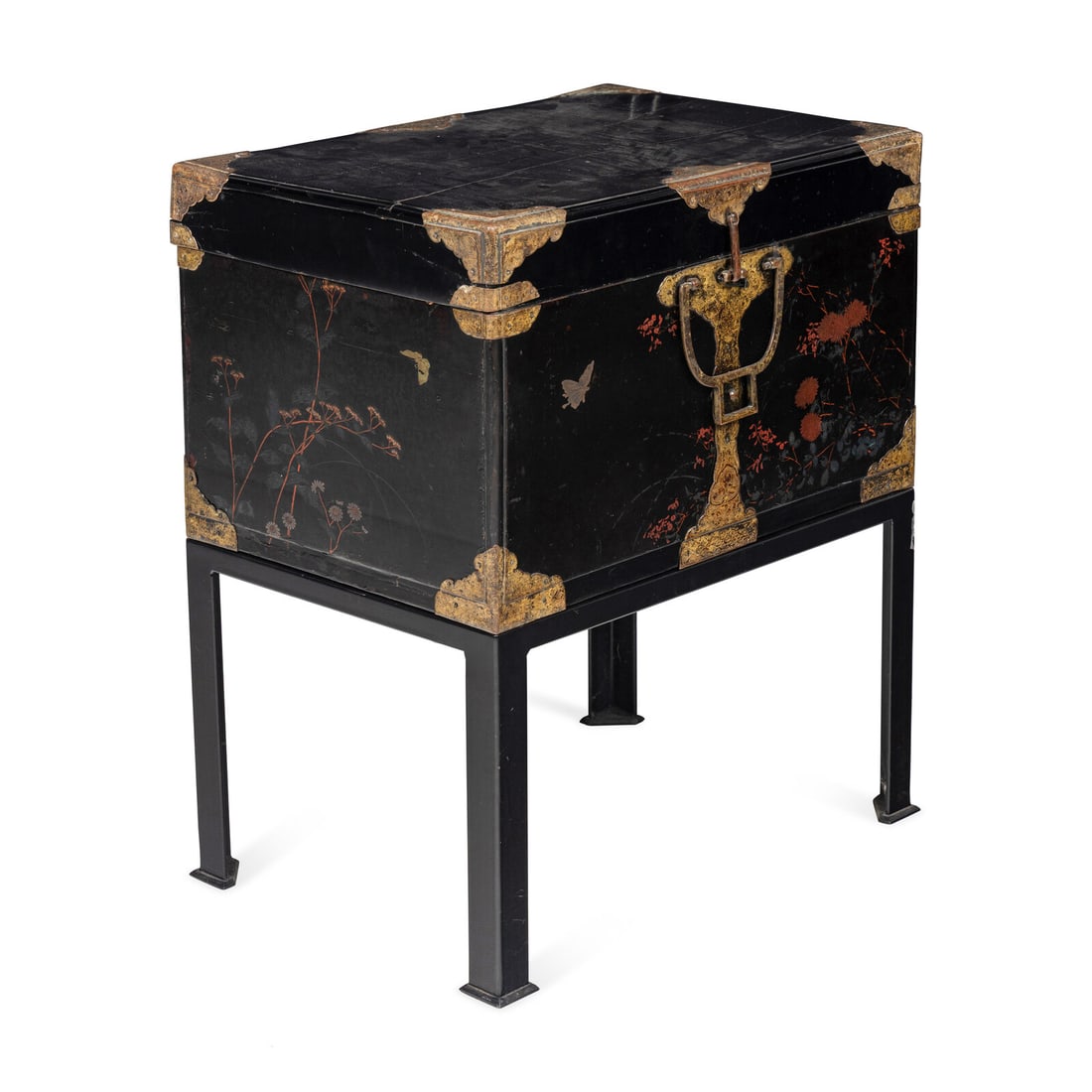 A Chinese Lacquer Chest on Stand (1 of 4)