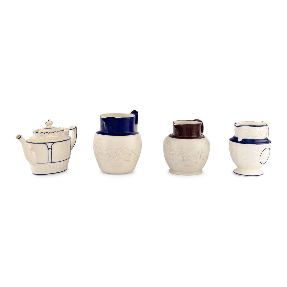 Four English Salt Glazed Earthenware Articles (1 of 3)