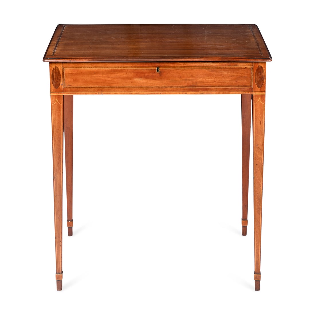 A George III Mahogany Lift-Top Writing Table (1 of 5)