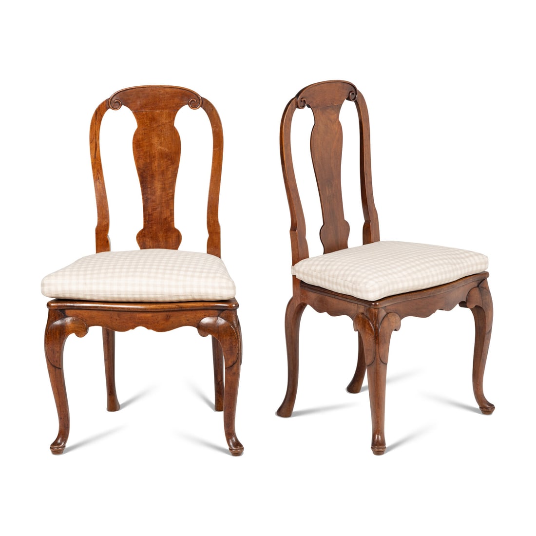 A Pair of French Walnut Hall Chairs (1 of 3)